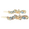 Ladies Girls Luxury Swirly Of Sparkly Crystal 6 cm Hair Clips