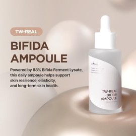 ISNTREE TW‑Real Bifida Collagen Ampoule 50 ml, 1.69 fl oz | Korean Skincare | Serum with 88% Bifida Ferment & Peptides | Skin Barrier Repair & Brighte