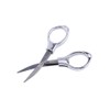 Mini Folding Scissors Stainless Steel Cutter with Keyring Hole Glassess