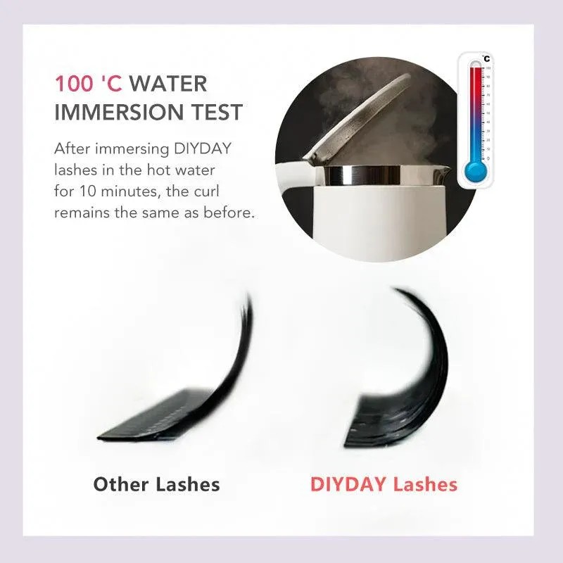 Diyday 3 D W 0.07 Shaped Extensiones Pestañas