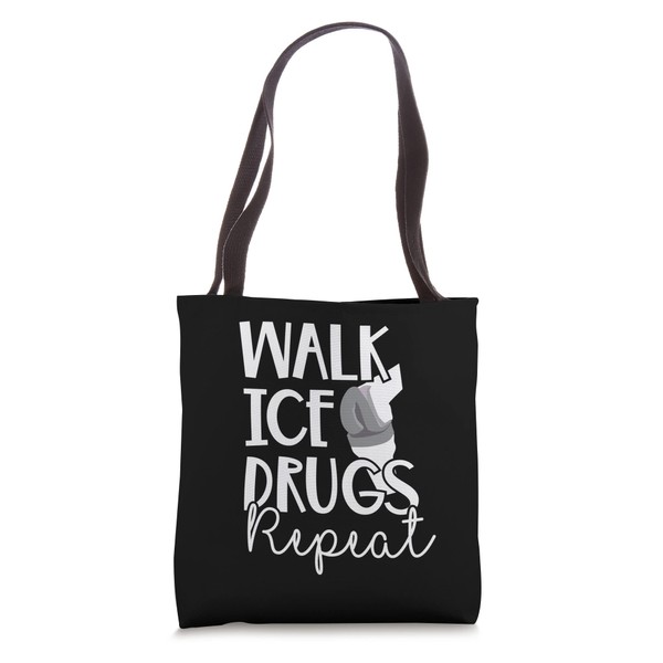 Walk Funny Knee Replacement Ice Therapy Surgery Recovery Tote Bag