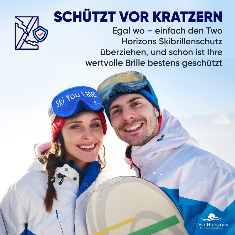 Two Horizons Ski Goggles Protective Cover | Protects Against Scratches