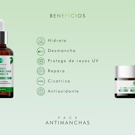 PUREZANATUR Pack Antimanchas Serum despigmentante y antimanchas intensivo + Crema aclarante | Paquete completo de serum para el cuidado de la piel, hi
