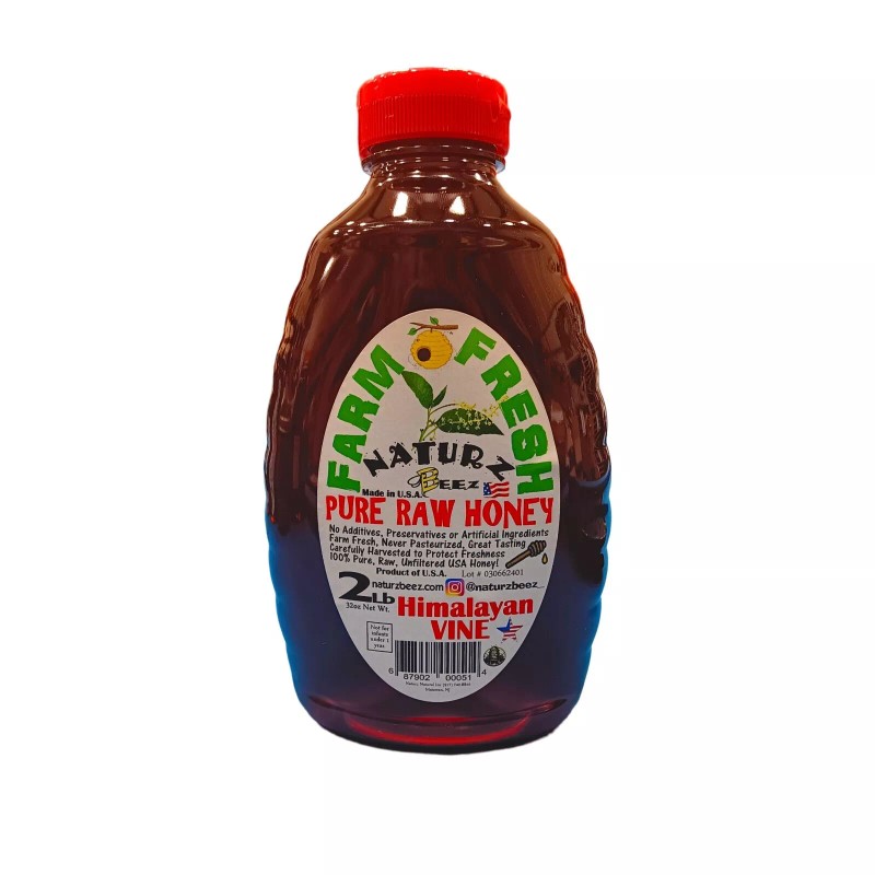 Naturz BEEZ RAW HONEY Himalayan Vine 32oz 907g 2Lb Made