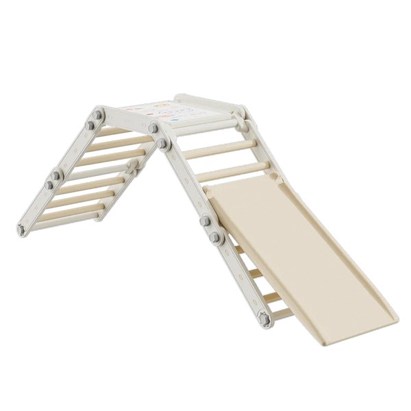 FAHKNS Kids Climbing Toys Indoor,Plastic Pikler Triangle Set,Foldable Montessori Climbing