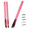 NOLITOY Travel Makeup Brush Set Eyebrow Brushes Brow Spoolie for