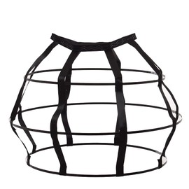 GRACEART Women's 3 Hoop Petticoats Wedding Slips/Bridal Slips/Underskirt (Black for Girl)(Size: One Size)