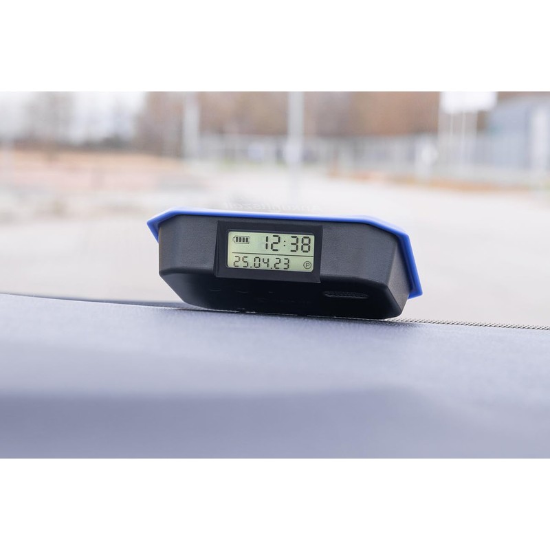 Lescars Parking Meter: Compact, Digital Electric Parking Disc, ECE Approval,