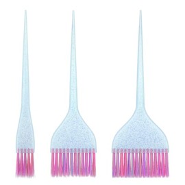 3Pcs Hair Dye Brushes, Color Brushes for Hair Stylist, Hairs Colors Brush Glitter Hairs Dye Brush Set Hairing Color Remover, Applicator Brushs for Sal