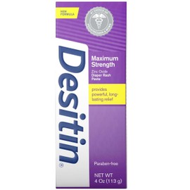 DESITIN Maximum Strength Diaper Rash Paste, 2 Pack (4 Ounce)