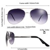 The Fresh Classic Large Metal Frame Aviator Sunglasses - Exquisite