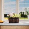 2Pack Wood Fence planters Window boxes planters Railing planter box