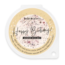 Sassy Shop Wax - Scented Wax Melt, Happy Birthday - Organic Soy Blend Wax Melts - Luxurious, Long-Lasting Fragrances for Any Living Space - Vegan Friendly, XL Size 70g