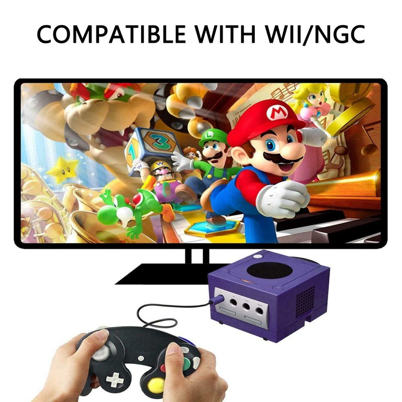 Hovlian 2 Pack NGC Controllers,Classic Wired Controller for Wii Game