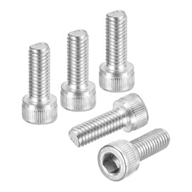 DTGN M6-1x16 Socket Head Cap Screws Bolts - 25Pack - Good for Road Bicycle, Mountain Bike, Auto, Motorcycle - 316 Stainless Steel Hex Head Metric Screws - Silver