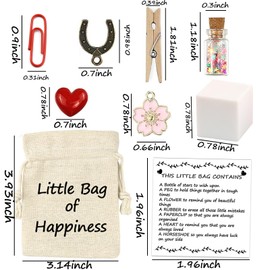 LUOKIFUR Happiness Little Bag Uplifting Encouragement Gift for His/Her Souvenir Gift (Happiness)