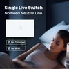 LOUYSGEN Light Switch No Neutral Wire,Wireless Light Switch No WiFi,Tempered