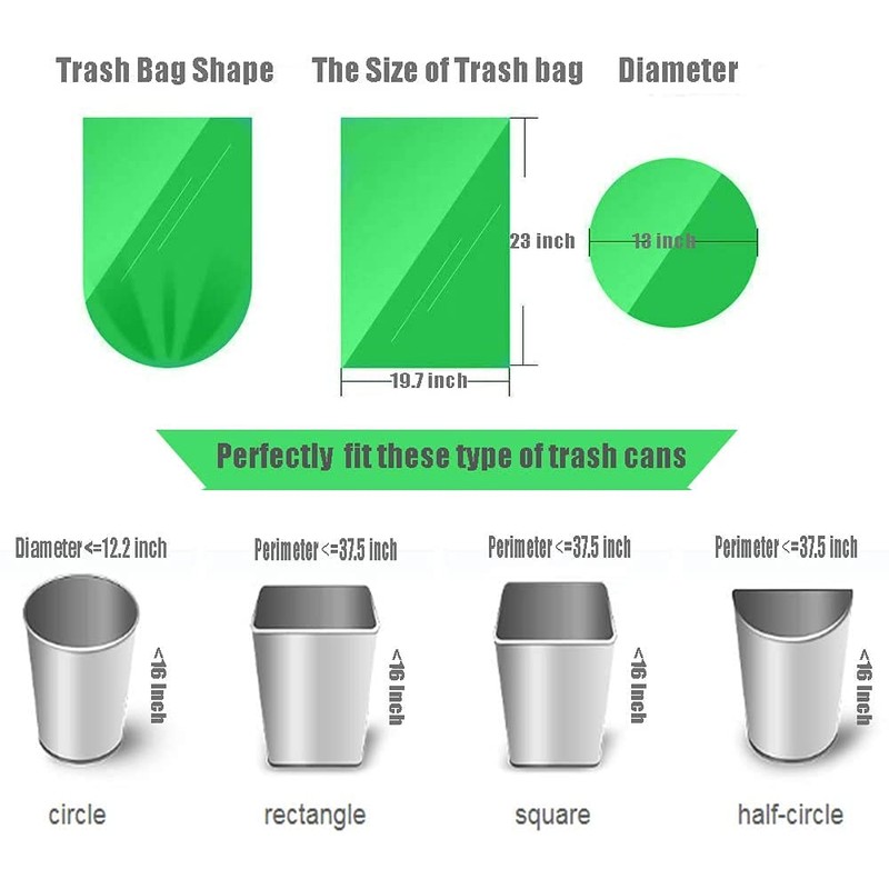 Small Trash Bags 1.2 Gallon 丨 100 Count Trash Bag