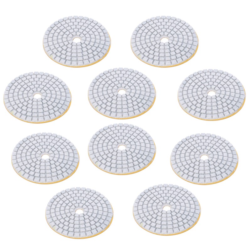 10Pcs 3in Sanding Discs Pads Buffing Polishing Diamond Marble Concrete
