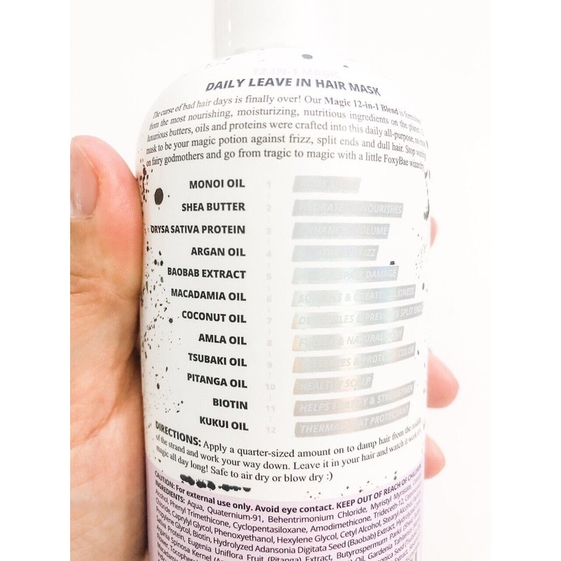 FoxyBae 12 In 1 Magic Daily Leave in Hair Mask