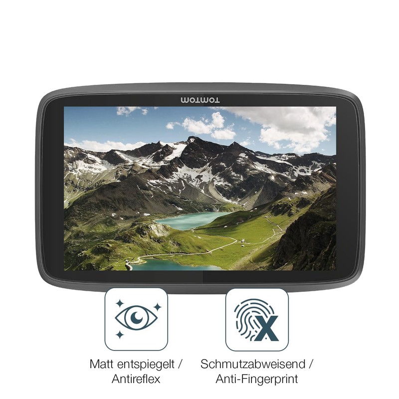 dipos I 2x Screen Protector 9H Matte Compatible with TomTom