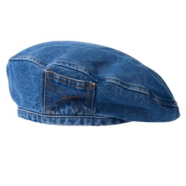 FloralGrace Denim Beret Women's Vintage Y2K Hats Kpop Outfit, Painters Hat, Flat Cap Women, Beret Men Winter, Black French Beret Unisex (B)