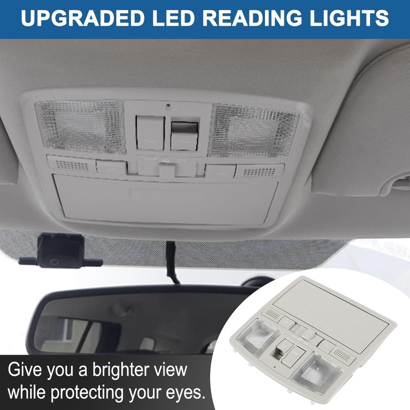 Overhead Console Map Reading Light w/Sunroof Switch Compatible with Mazda