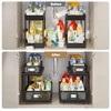 Corbyles 2 Pack 21IN-Depth Under Sink Organizer With Next-Gen Ball-Bearing
