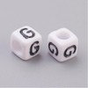 Handicraft Emporium | Cube Alphabet Acrylic Beads | Approx 20g