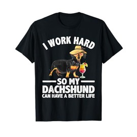 Cool Dachshund Art For Men Women Wiener Dog Dachshund Lovers T-Shirt