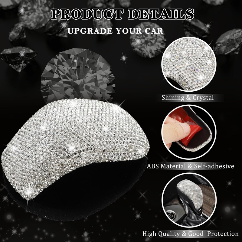 TOMALL Bling Gear Shift Knob Cover Compatible with Nissan Sentra