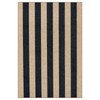 Lahome Striped Easy Jute Rug, 2x3 Entryway Rug Indoor Outdoor