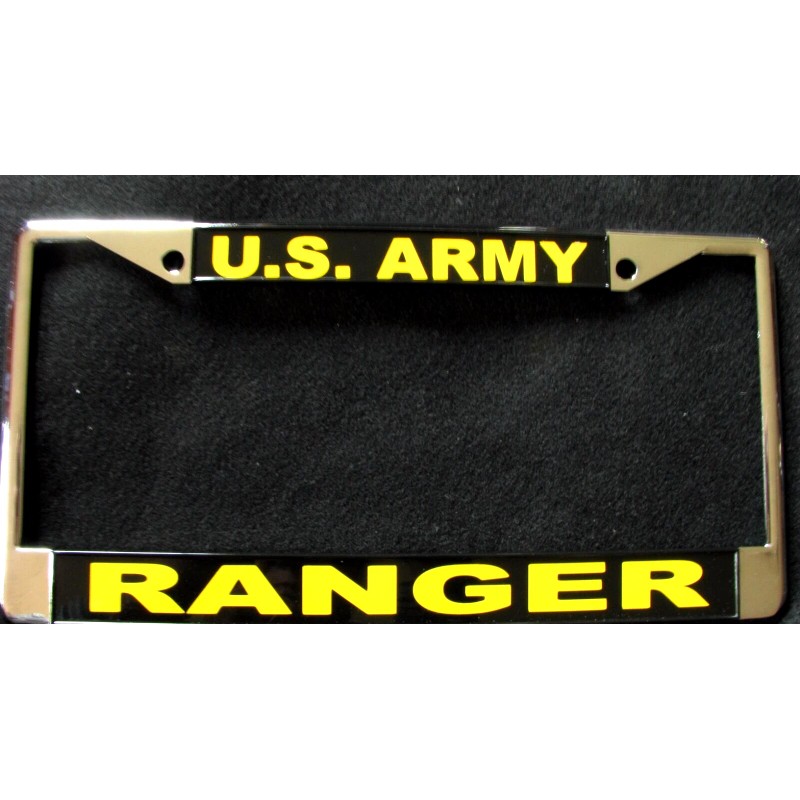 All American License Plate Frame-US Army RANGER-Chrome #811034YB