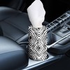 JRUSMR 4-Pack Car Tissue Holders, Black & White Tissue Cylinders