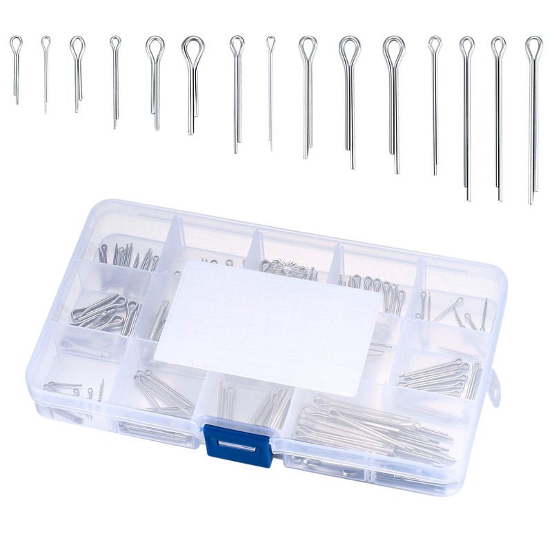 Cotter Pins Assortment Set, Stainless Steel Cotter Pins, R Clips