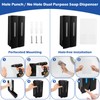 VFANDV 2 x 400 ml Wall Soap Dispenser No Drilling
