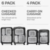 Aerotrunk Compression Packing Cubes for Travel - Luggage Organizer Bags