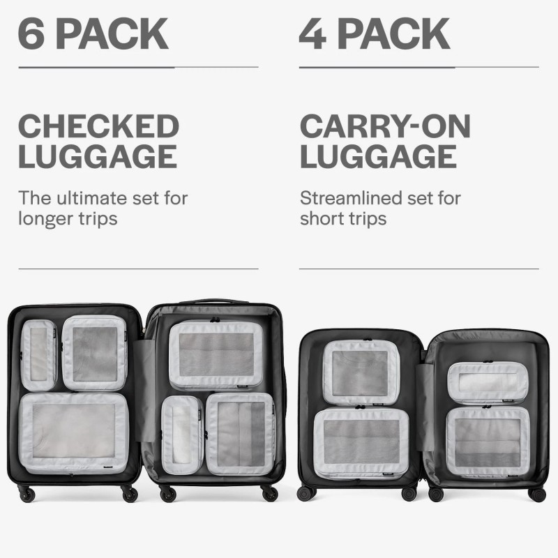Aerotrunk Compression Packing Cubes for Travel - Luggage Organizer Bags