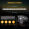 Zmoon Led Light Bar 12in Signal Row Light Bar [14in