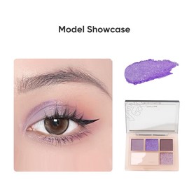 VEECCI Ultimate Eyeshadow Palette, Versatile Glitter Shadows for Women with Blendable Colours, Pearlescent - Matte and Shimmer Cream 05 Purple Shades Palette