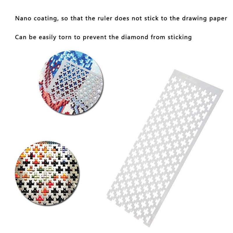 Diamond Painting Mesh Ruler, Diamond Painting Stencil Square Stones Stainless