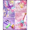 Uregoio 2 Pack Princess Bubble Wands Machine for Girls with
