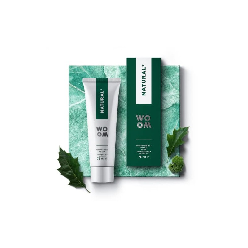 Woom Natural+ Vegan Toothpaste with 98% Natural Ingredients 75 ml
