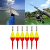 Pack of 6 fishing floats, balsa wood floats, spring bobber