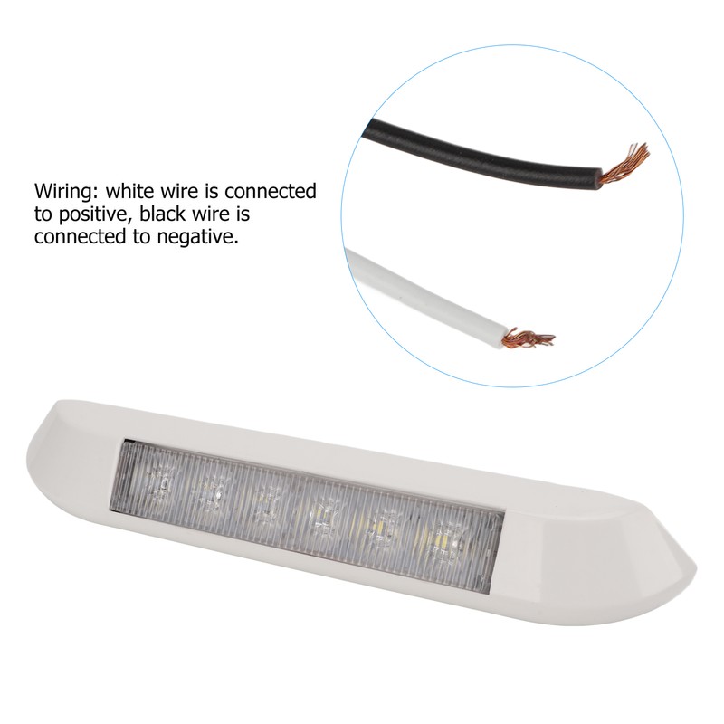 12V 1.6W LED RV Interior Strip Lights 6000K White IP67