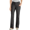 Dickies Women's Curvy Straight Leg Stretch Twill Pant, Black, 12