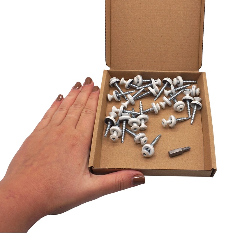 SKIR'CO Pack of 25 Roofing Screws 4.8 x 35 mm