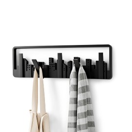 Umbra Skyline Wall Hook, Wall Hooks That Double as Wall Art, Black, Model Number: 318190-040
