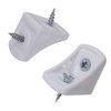 (Pack of 20) White Shelf Brackets 24 x 24 mm