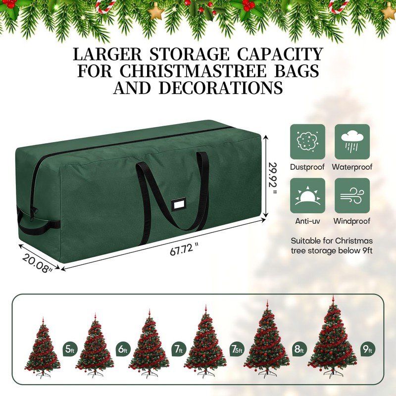 Christmas Tree Storage Bag - Fits Up to 9 Ft